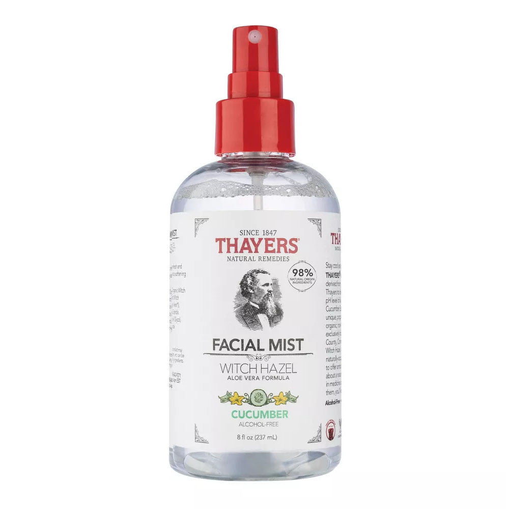 Thayers Natural Remedies Witch Hazel Toner Facial Mist, Cucumber, 8 Oz